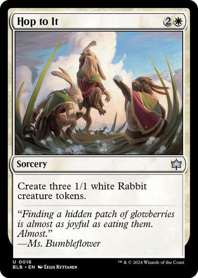 Hop to It BLB #16 (Near Mint Uncommon) Magic: The Gathering: Bloomburrow