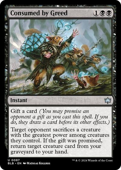 Consumed by Greed BLB #87 (Near Mint Uncommon) Magic: The Gathering: Bloomburrow