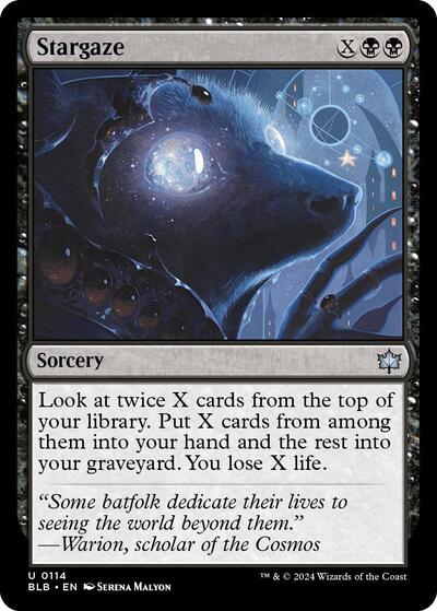 Stargaze BLB #114 (Near Mint Uncommon) Magic: The Gathering: Bloomburrow