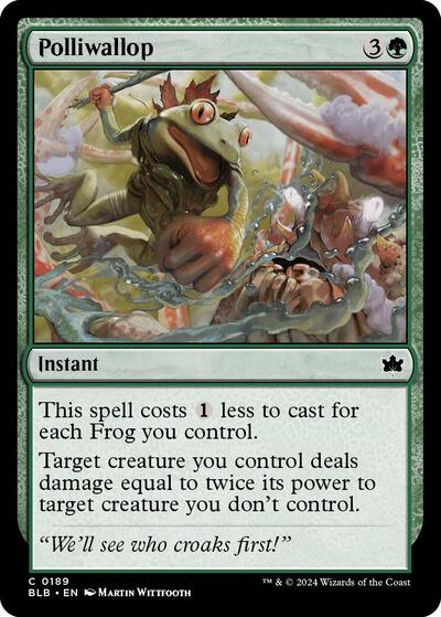 Polliwallop BLB #189 (Near Mint Common) Magic: The Gathering: Bloomburrow