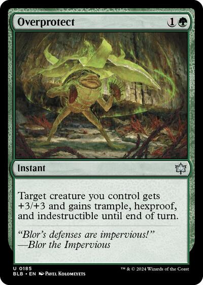 Overprotect BLB #185 (Near Mint Uncommon) Magic: The Gathering: Bloomburrow