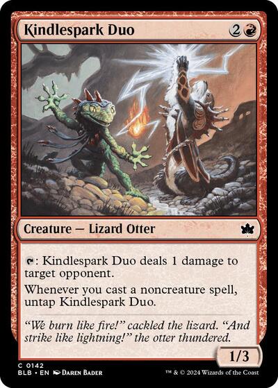 Kindlespark Duo BLB #142 (Near Mint Common) Magic: The Gathering: Bloomburrow