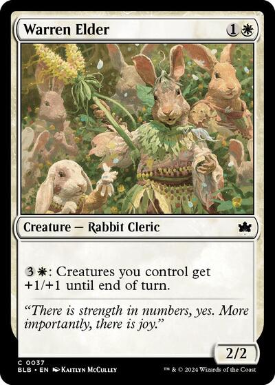 Warren Elder BLB #37 (Near Mint Common) Magic: The Gathering: Bloomburrow
