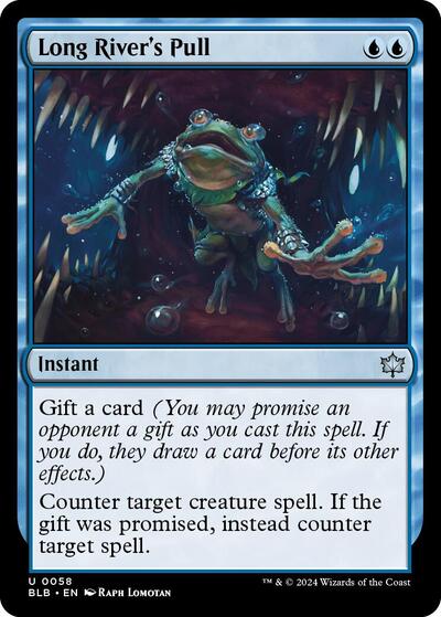 Long Rivers Pull BLB #58 (Near Mint Uncommon) Magic: The Gathering: Bloomburrow