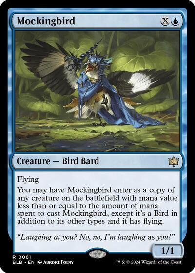 Mockingbird BLB #61 (Near Mint Rare) Magic: The Gathering: Bloomburrow