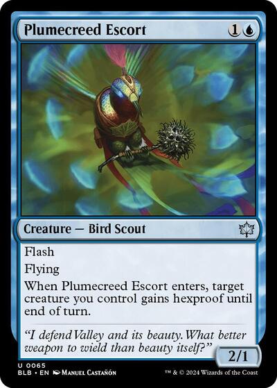 Plumecreed Escort BLB #65 (Near Mint Uncommon) Magic: The Gathering: Bloomburrow