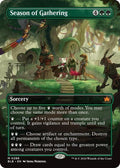 Season of Gathering Borderless BLB #286 (Near Mint Mythic Rare) Magic: The Gathering: Bloomburrow