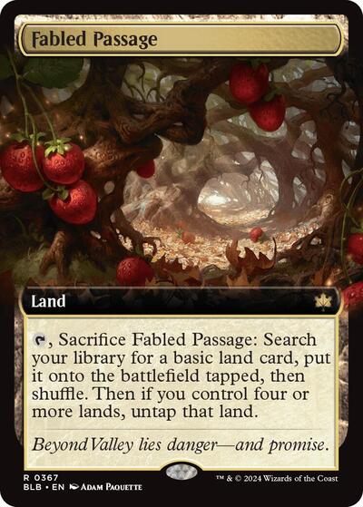 Fabled Passage Extended Art Foil BLB #367 (Near Mint Rare) Magic: The Gathering: Bloomburrow