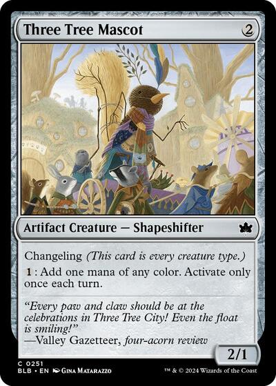 Three Tree Mascot BLB #251 (Near Mint Common) Magic: The Gathering: Bloomburrow
