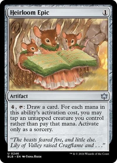 Heirloom Epic Foil BLB #246 (Moderately Played Uncommon) Magic: The Gathering: Bloomburrow