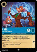 Basil - Practiced Detective 5 #153/204 (Near Mint Common) Disney Lorcana: Shimmering Skies