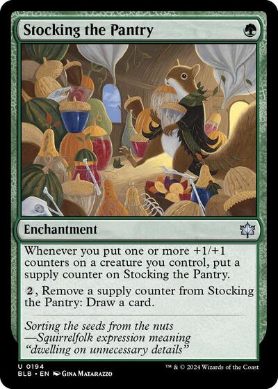 Stocking the Pantry BLB #194 (Near Mint Uncommon) Magic: The Gathering: Bloomburrow