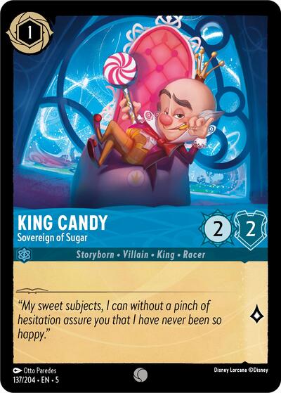 King Candy - Sovereign of Sugar 5 #137/204 (Near Mint Common) Disney Lorcana: Shimmering Skies