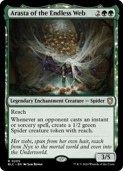 Arasta of the Endless Web BLC #205 (Near Mint Rare) Magic: The Gathering: Commander: Bloomburrow