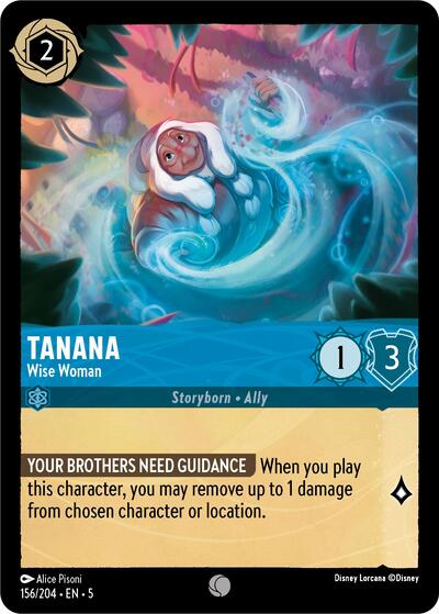 Tanana - Wise Woman 5 #156/204 (Near Mint Common) Disney Lorcana: Shimmering Skies