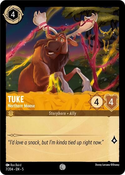 Tuke - Northern Moose 5 #7/204 (Near Mint Common) Disney Lorcana: Shimmering Skies