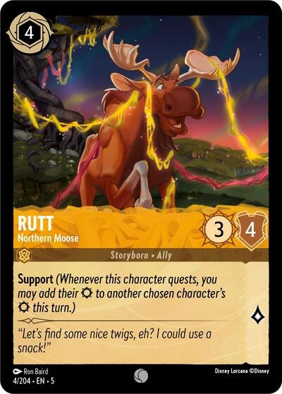Rutt - Northern Moose 5 #4/204 (Near Mint Common) Disney Lorcana: Shimmering Skies