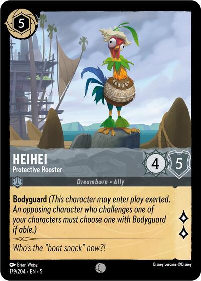 HeiHei - Protective Rooster 5 #179/204 (Near Mint Common) Disney Lorcana: Shimmering Skies