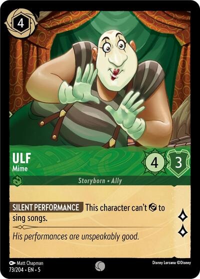 Ulf - Mime 5 #73/204 (Near Mint Common) Disney Lorcana: Shimmering Skies