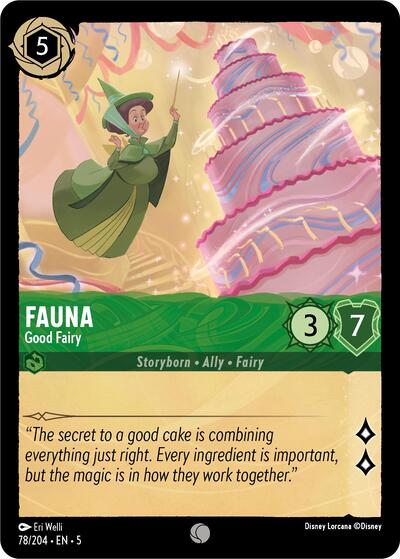 Fauna - Good Fairy 5 #78/204 (Near Mint Common) Disney Lorcana: Shimmering Skies