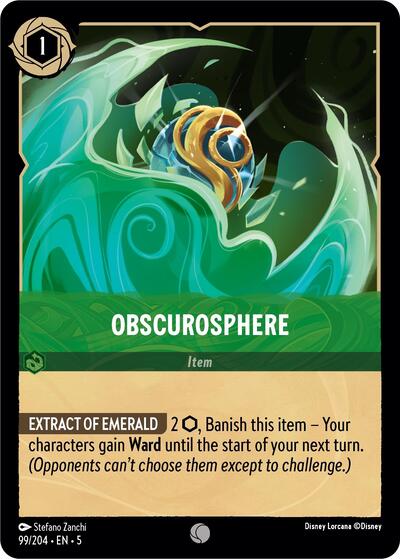 Obscurosphere 5 #99/204 (Near Mint Common) Disney Lorcana: Shimmering Skies