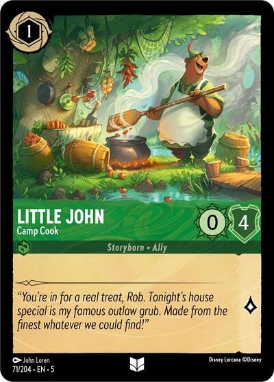 Little John - Camp Cook 5 #71/204 (Near Mint Uncommon) Disney Lorcana: Shimmering Skies
