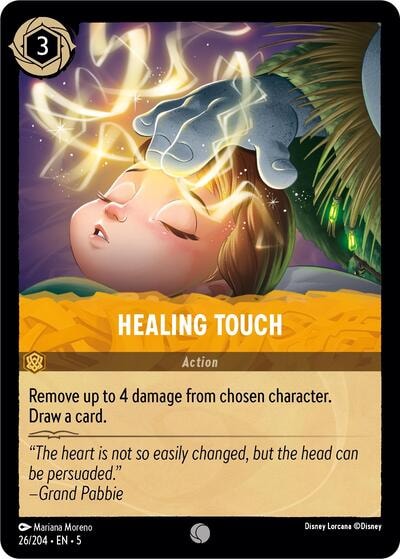 Healing Touch 5 #26/204 (Near Mint Common) Disney Lorcana: Shimmering Skies