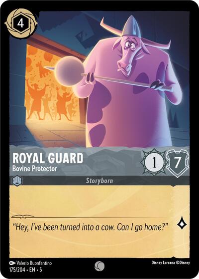 Royal Guard - Bovine Protector 5 #175/204 (Near Mint Common) Disney Lorcana: Shimmering Skies