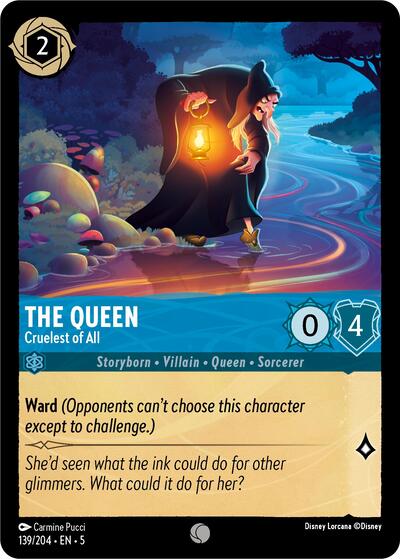 The Queen - Cruelest of All 5 #139/204 (Near Mint Common) Disney Lorcana: Shimmering Skies