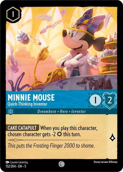 Minnie Mouse - Quick-Thinking Inventor 5 #152/204 (Near Mint Common) Disney Lorcana: Shimmering Skies