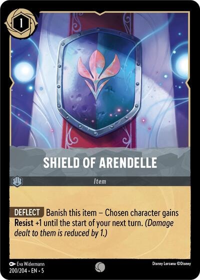 Shield of Arendelle 5 #200/204 (Near Mint Common) Disney Lorcana: Shimmering Skies
