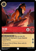 Scar - Betrayer 5 #109/204 (Near Mint Uncommon) Disney Lorcana: Shimmering Skies