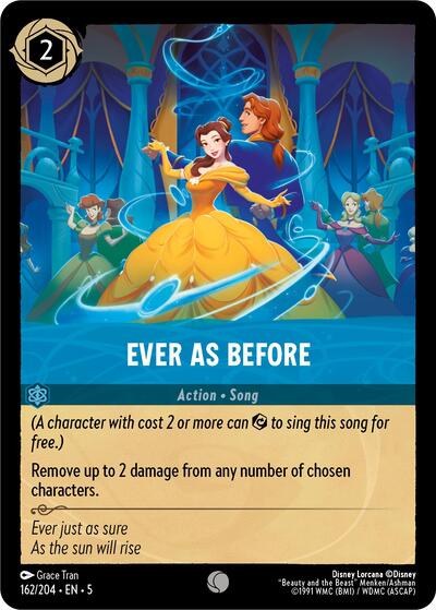Ever as Before 5 #162/204 (Near Mint Common) Disney Lorcana: Shimmering Skies