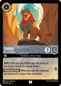 Simba - Son of Mufasa 5 #192/204 (Near Mint Uncommon) Disney Lorcana: Shimmering Skies