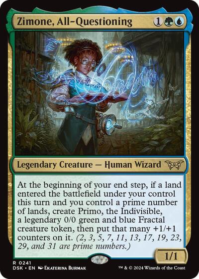 Zimone All Questioning DSK #241 (Near Mint Rare) Magic: The Gathering: Duskmourn: House of Horror