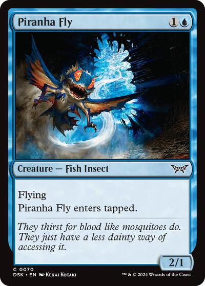Piranha Fly DSK #70 (Near Mint Common) Magic: The Gathering: Duskmourn: House of Horror