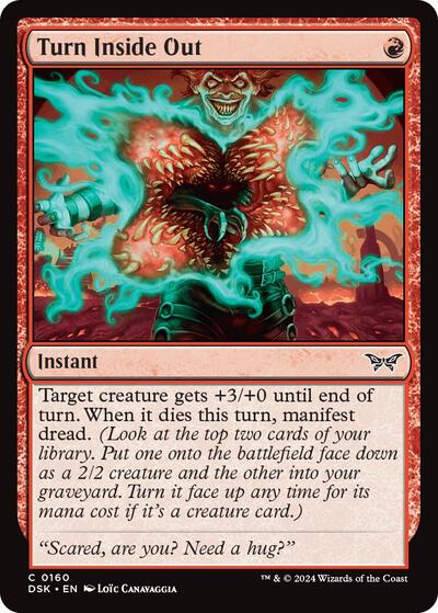 Turn Inside Out DSK #160 (Near Mint Common) Magic: The Gathering: Duskmourn: House of Horror