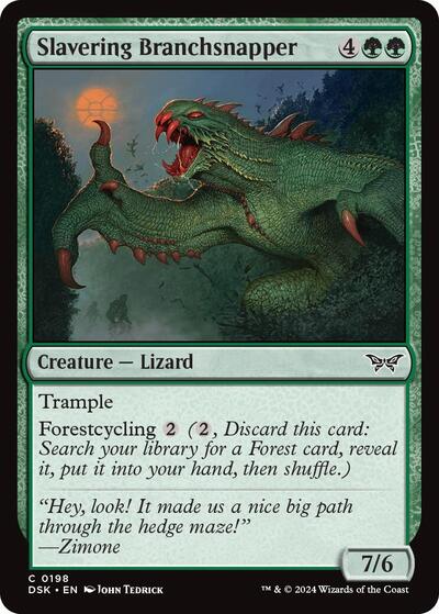 Slavering Branchsnapper Duskmourn: House of Horror DSK #198 (Common) Magic: The Gathering: