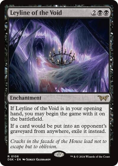 Leyline of the Void DSK #106 (Near Mint Rare) Magic: The Gathering: Duskmourn: House of Horror
