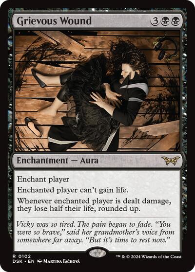 Grievous Wound DSK #102 (Near Mint Rare) Magic: The Gathering: Duskmourn: House of Horror