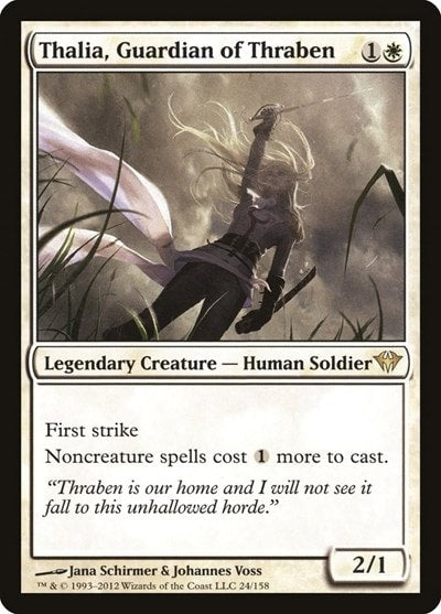 Thalia Guardian of Thraben Dark Ascension DKA #24 (Rare) Magic: The Gathering: