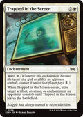 Trapped in the Screen DSK #36 (Near Mint Common) Magic: The Gathering: Duskmourn: House of Horror