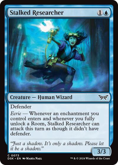 Stalked Researcher DSK #73 (Near Mint Common) Magic: The Gathering: Duskmourn: House of Horror