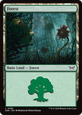 Forest 0285 Foil DSK #285 (Near Mint Land) Magic: The Gathering: Duskmourn: House of Horror