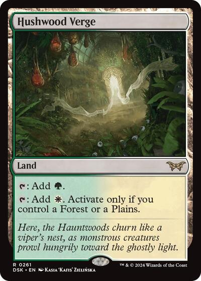 Hushwood Verge DSK #261 (Near Mint Rare) Magic: The Gathering: Duskmourn: House of Horror