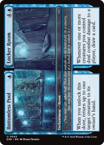Bottomless Pool Locker Room DSK #43 (Near Mint Uncommon) Magic: The Gathering: Duskmourn: House of Horror