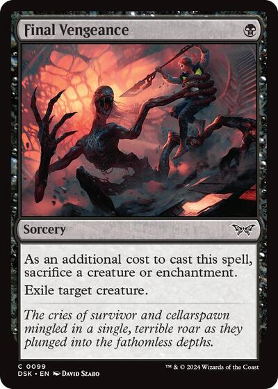 Final Vengeance DSK #99 (Near Mint Common) Magic: The Gathering: Duskmourn: House of Horror