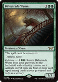 Balustrade Wurm DSK #168 (Near Mint Rare) Magic: The Gathering: Duskmourn: House of Horror