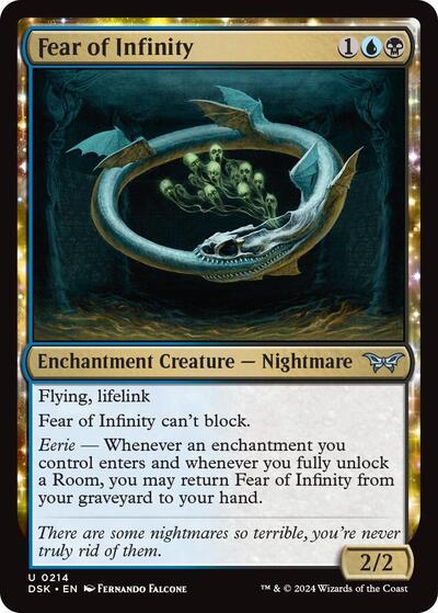 Fear of Infinity DSK #214 (Near Mint Uncommon) Magic: The Gathering: Duskmourn: House of Horror