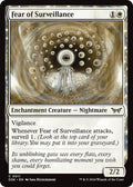 Fear of Surveillance DSK #11 (Near Mint Common) Magic: The Gathering: Duskmourn: House of Horror